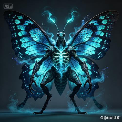 异兽图鉴 幽蓝幻翼蝶——幻翼凌科的绮梦使者